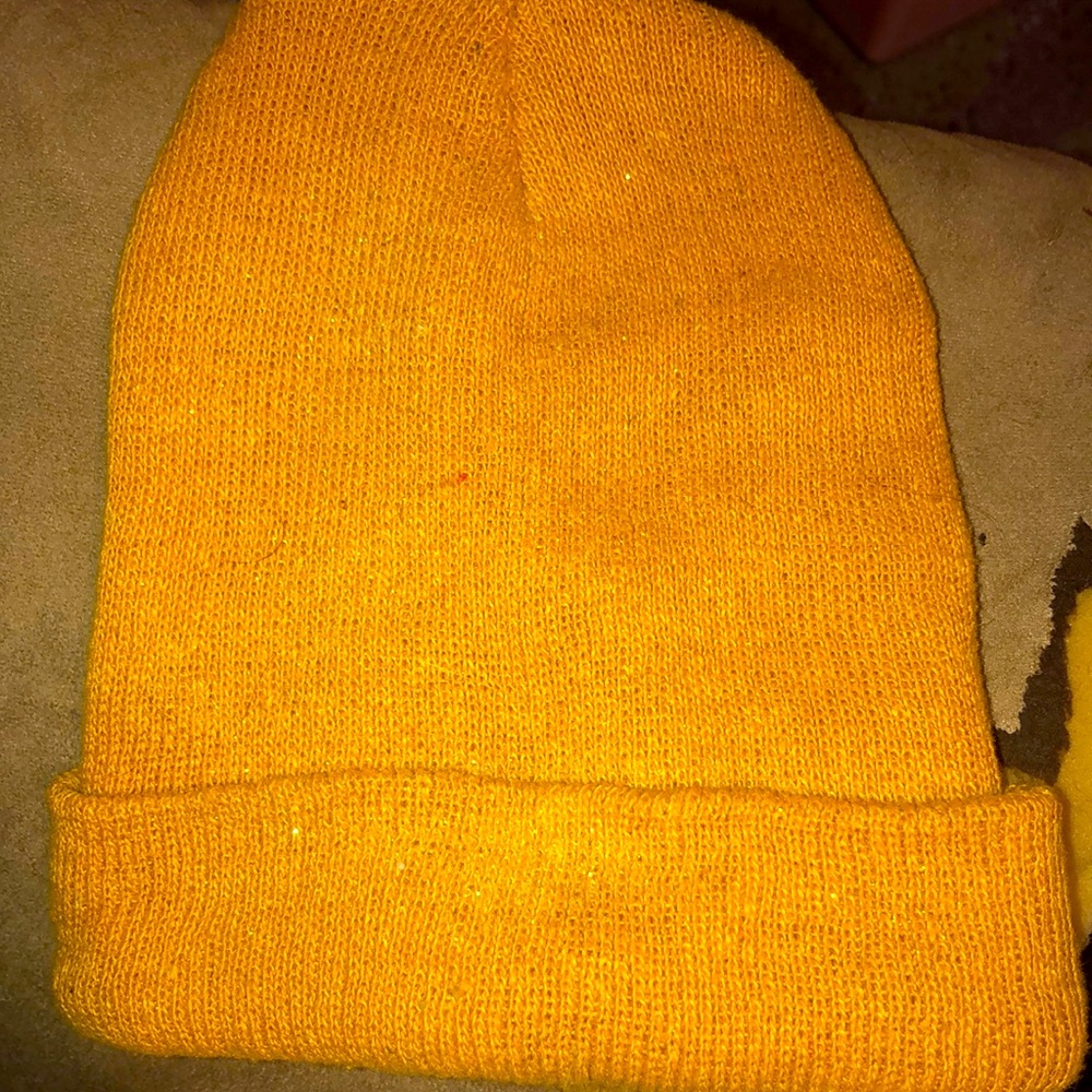 Mustard yellow hat